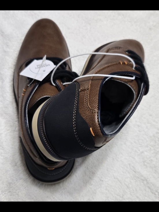 Memory Foam Brown Men\'s Derby Dress Shoes main image 10
